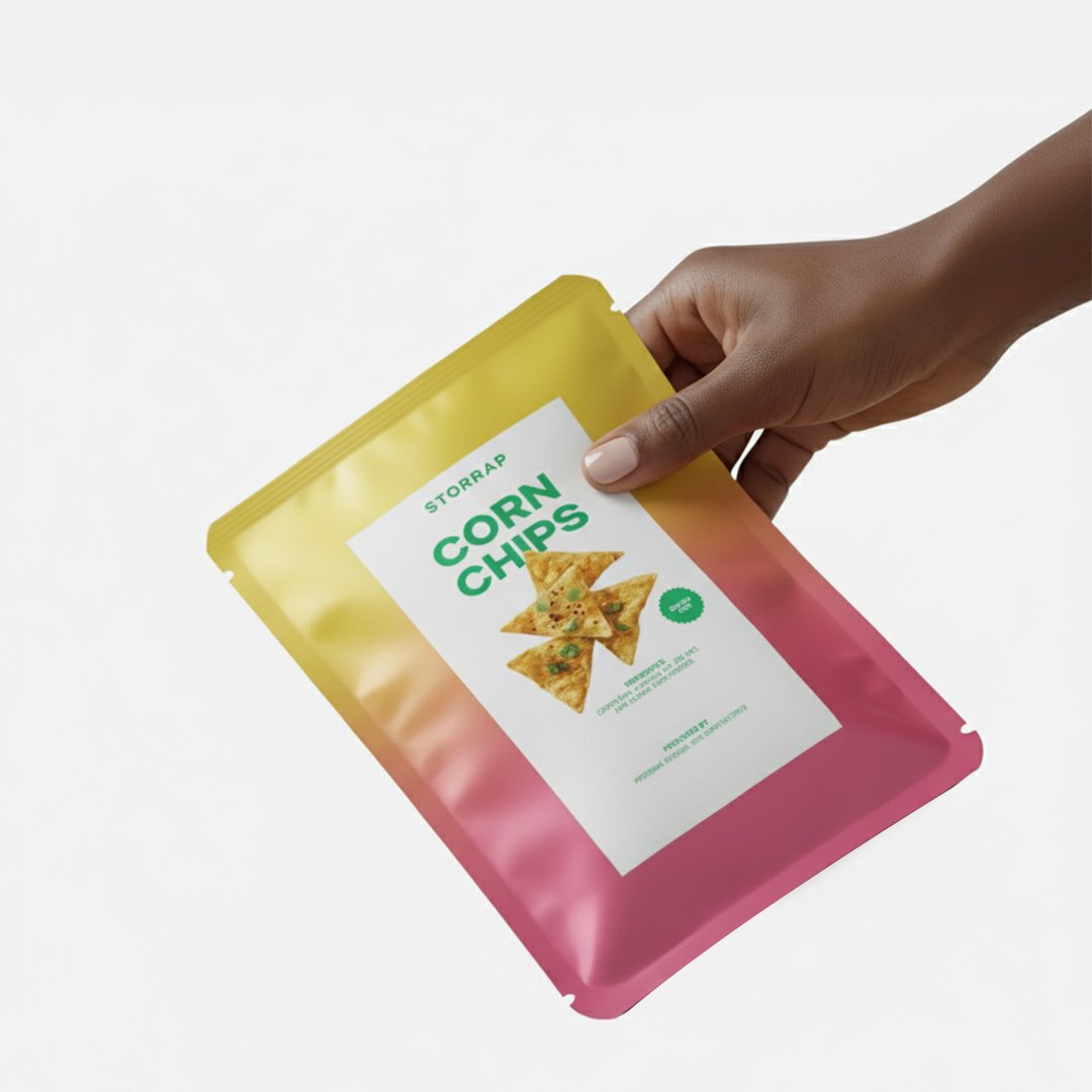 hand holding the chips bag over a clean background_114643